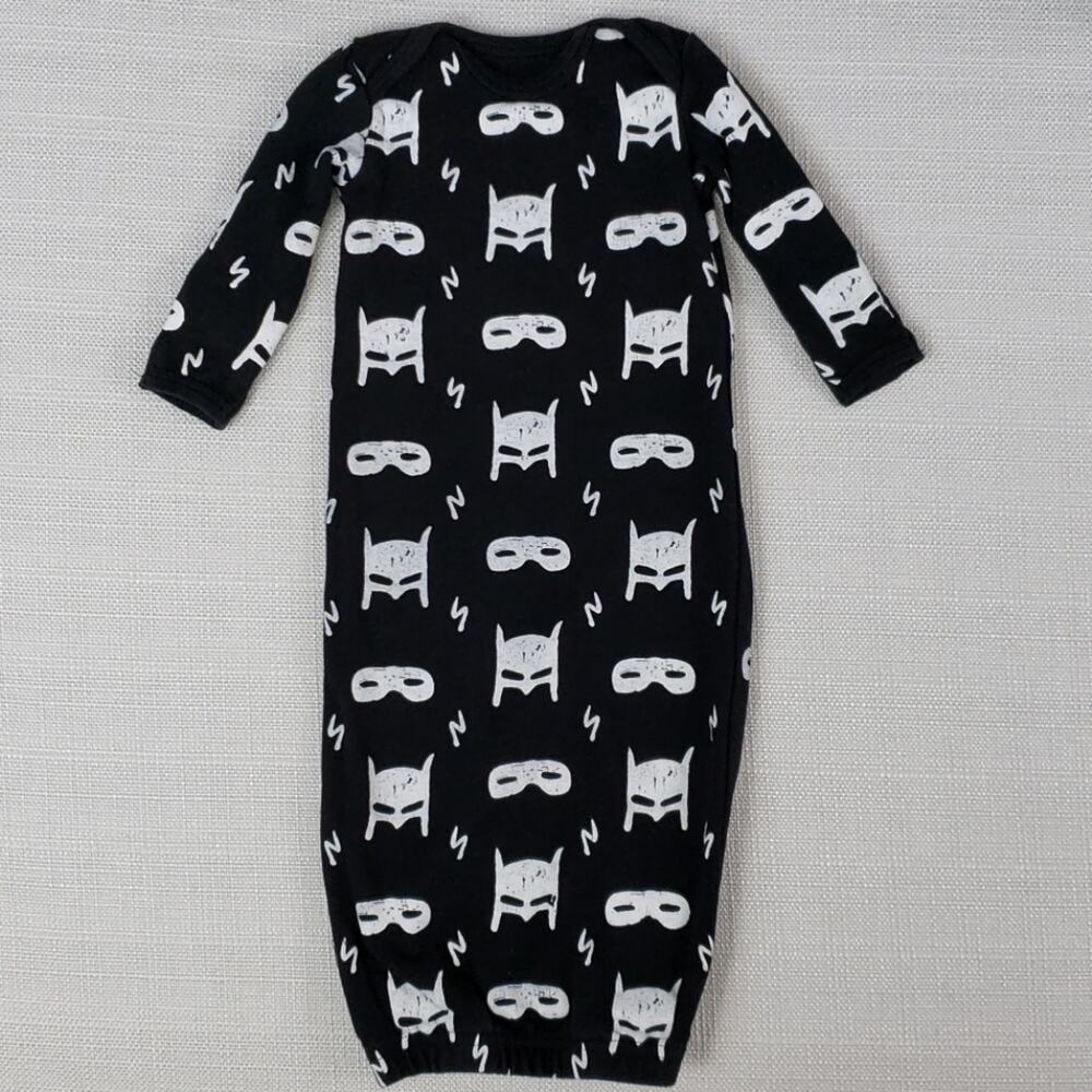 Modern Burlap organic‎ cotton gown 0-3M